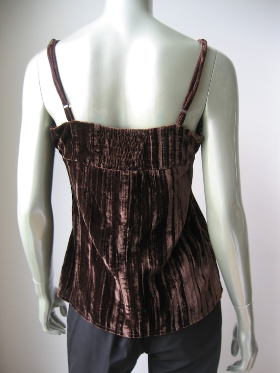 Max NEW Brown Silky Crinkle Velvet With Shimmerin… - image 5