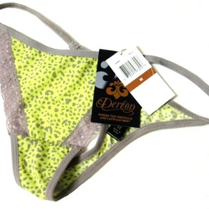 DEREON by Beyonce NYA D2082 Su_Li Leopardmönster Spets- och Mikrofiberstringtrosor Stor-7