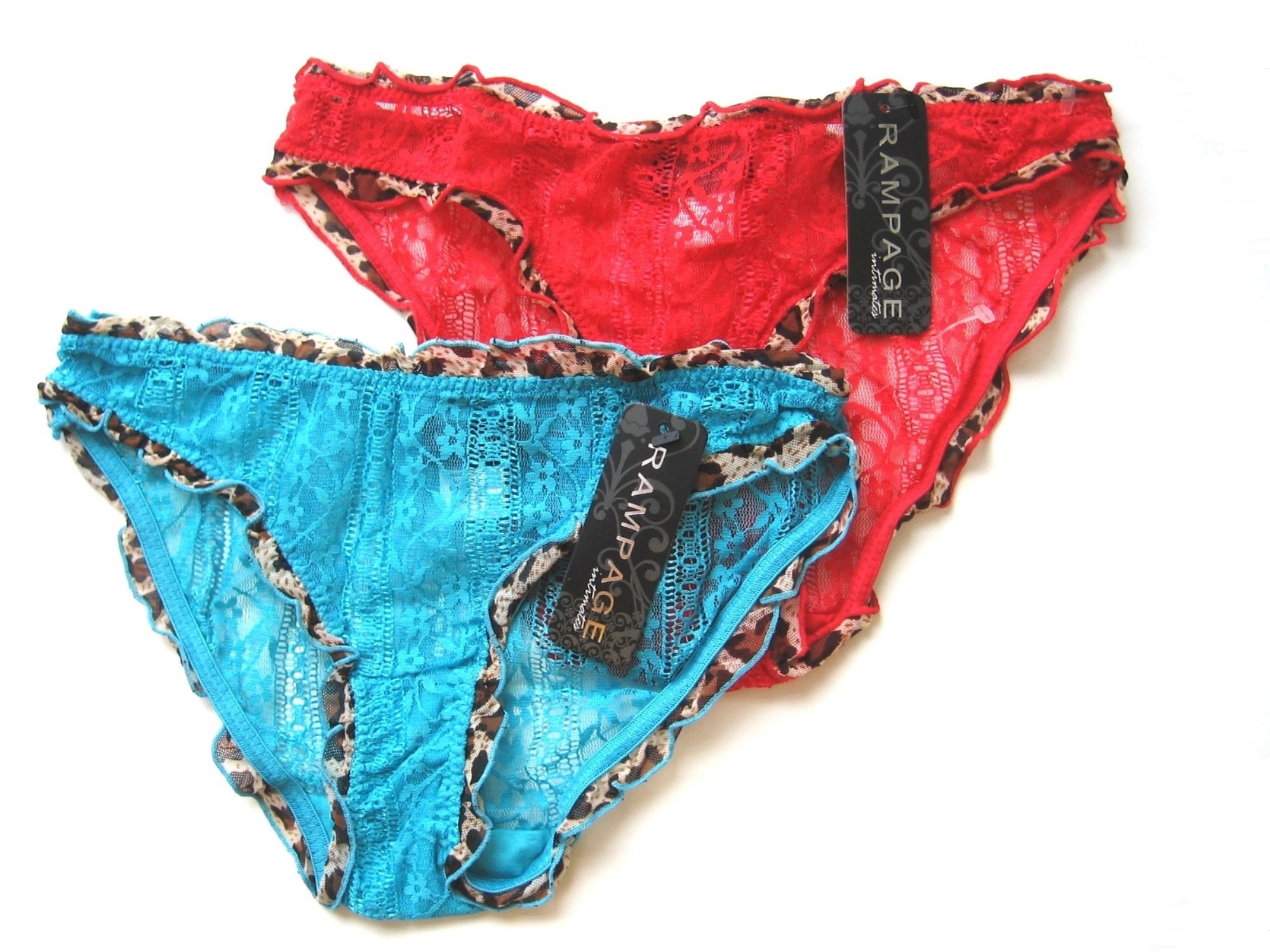 Gilligan O'Malley Blue Lace Hipster Panty Womens XS NEW