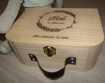 Boite Souvenir De Bebe Etsy
