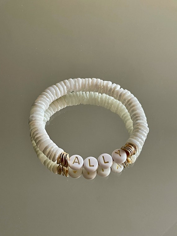 Bracelet Extensible Avec Coquillages - Blanc, Naturosphère, Neuf Avec étiquettes