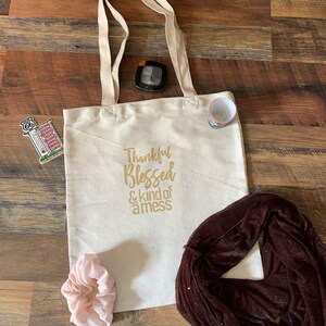 Gratitude Galore Tote Bag - Ethically Sourced & Eco-Friendly - Handcrafted with Love in [Salem, NY] - Perfect Gift for Gratitude Lovers