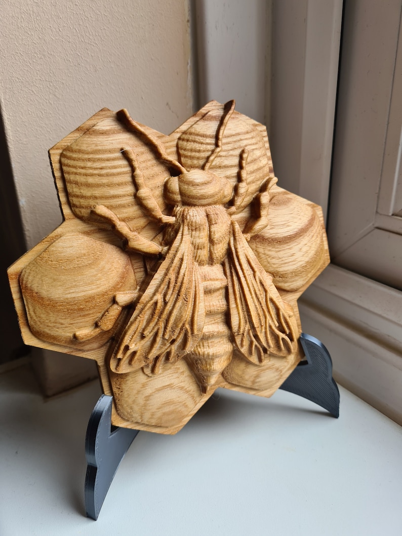 Beebee on Flowerwood Carved Bee Bee Wall Etsy