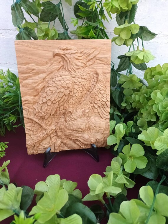 Eagle Wood Carving for Wall Eagle Wood Wall Art Eagle Etsy