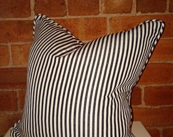 James Malone cushion cover made using Volga Noir 18 " square