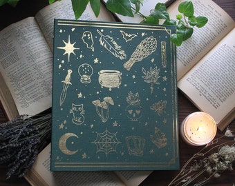 Handmade Book of Shadows / Grimoire Binder for 8.5 x 11 (letter size) pages