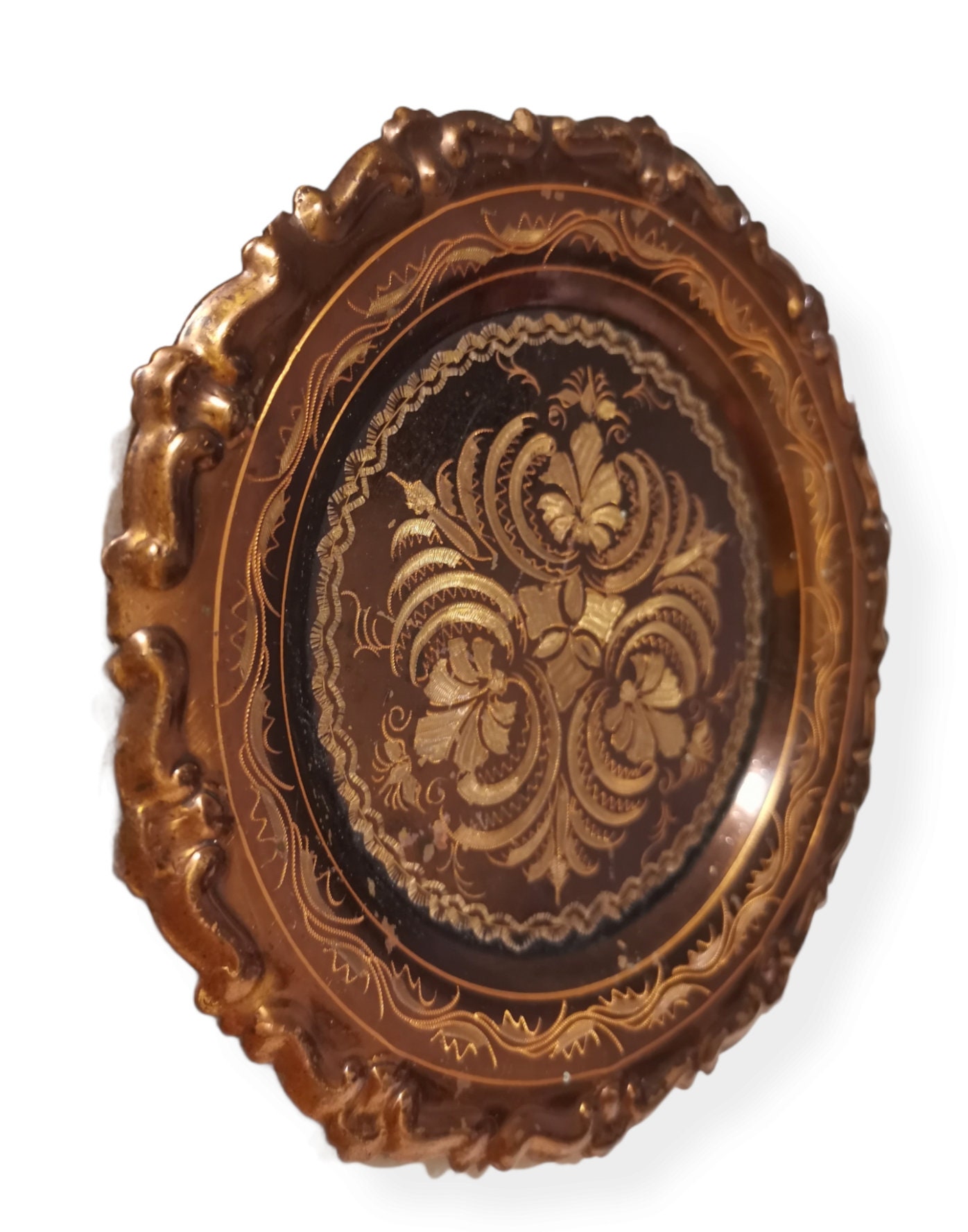 Vintage Copper Wall Plate Vintage Decorative Wall Etsy