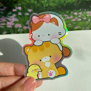 Adorable Holographic Stickers – Featuring SanoBean and Poe