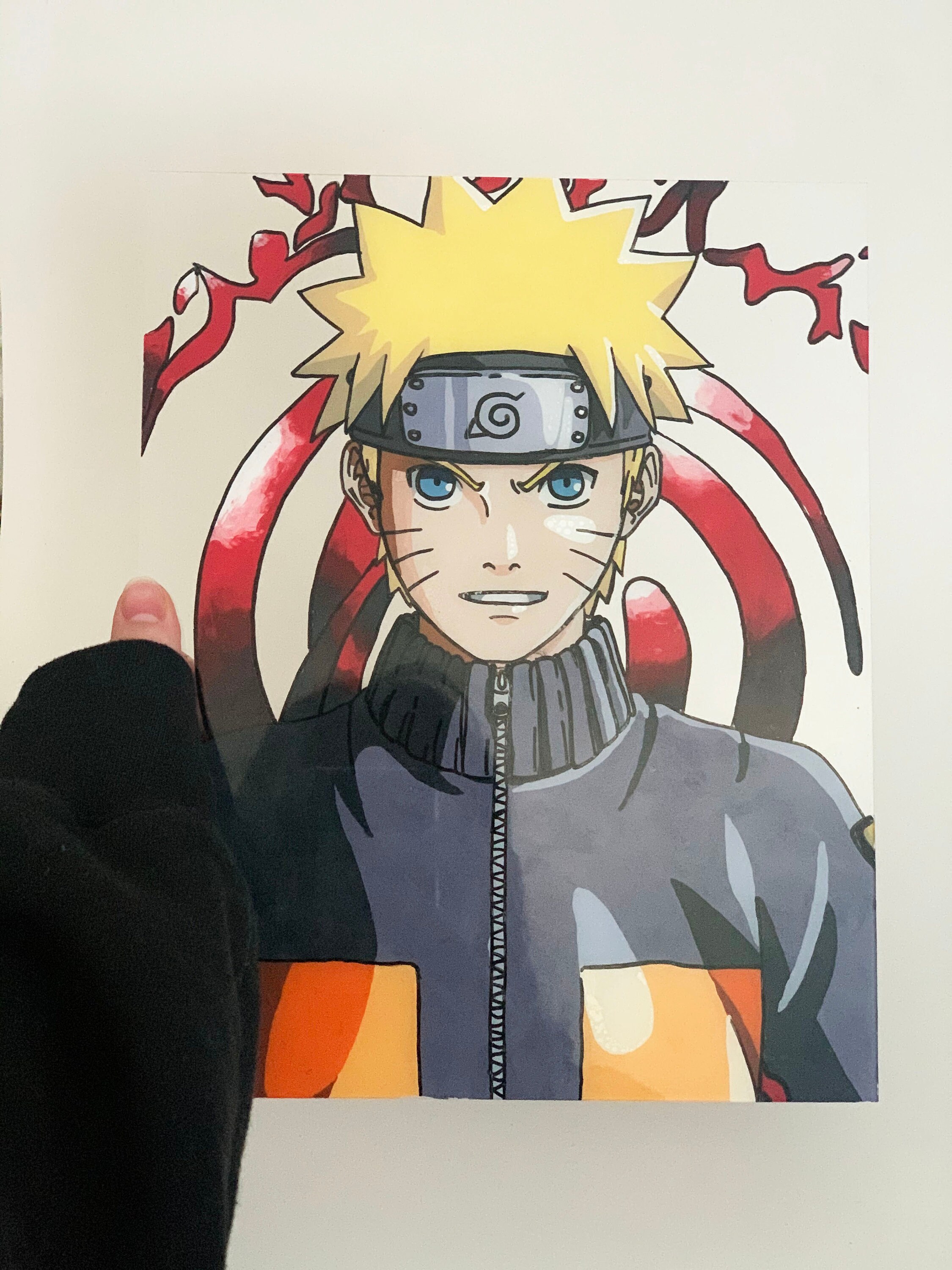 Naruto Uzumaki Glass Painting Etsy