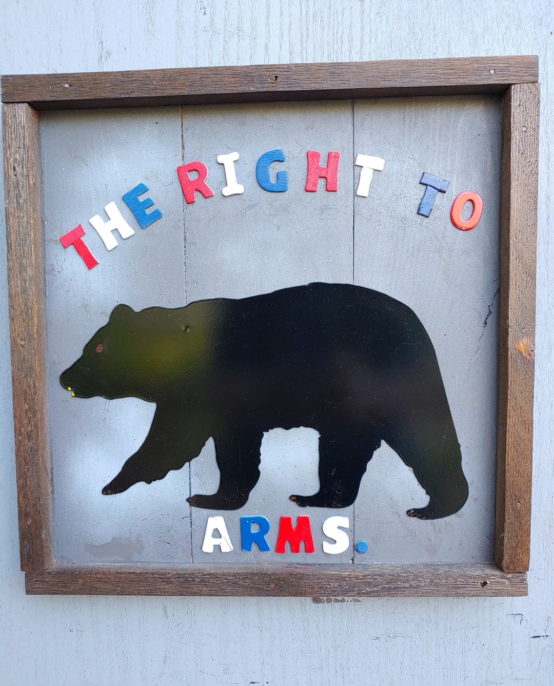 Rustic 2nd Amendment Wall Hanging: 