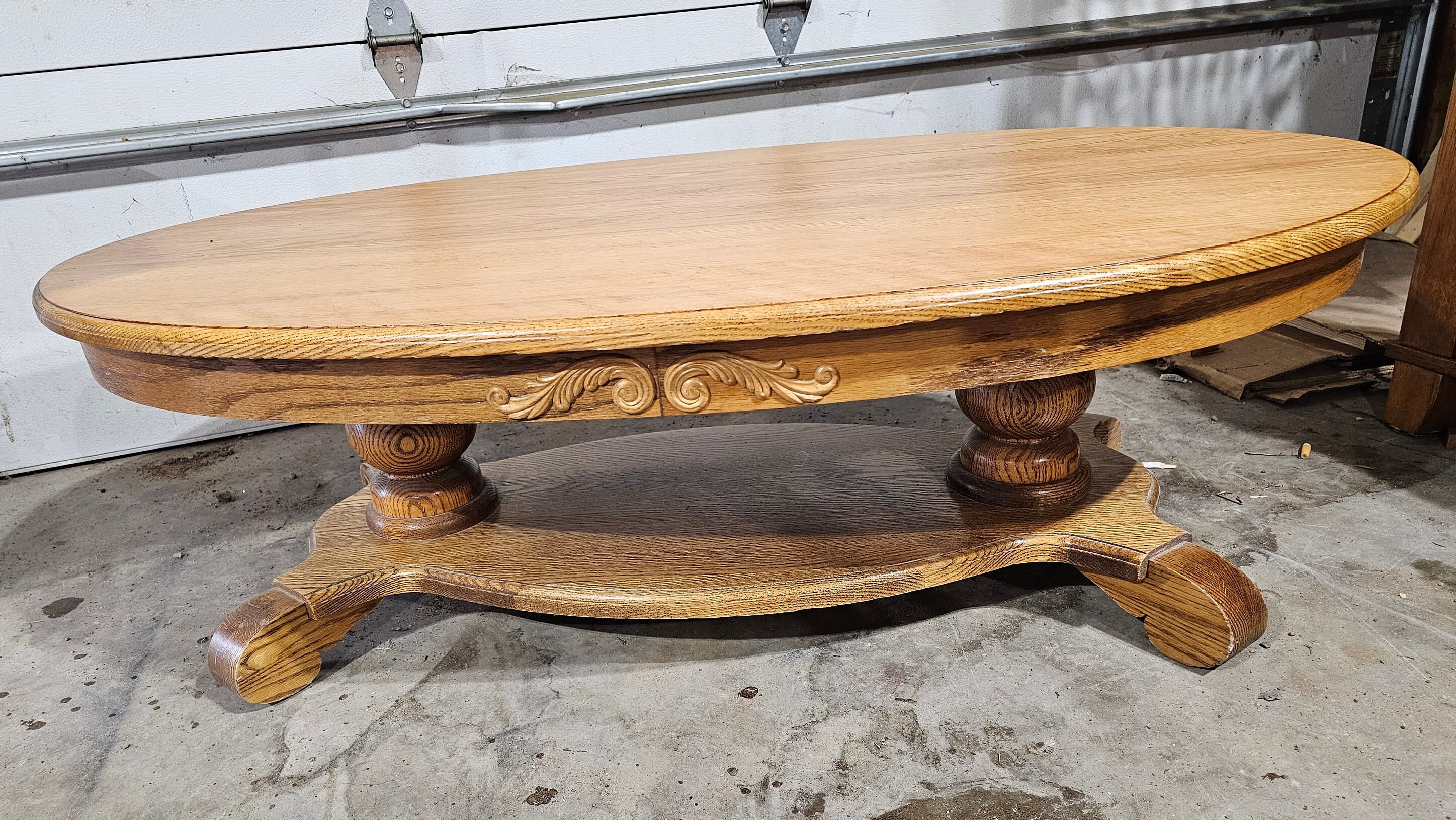 Retro oak coffee sale table