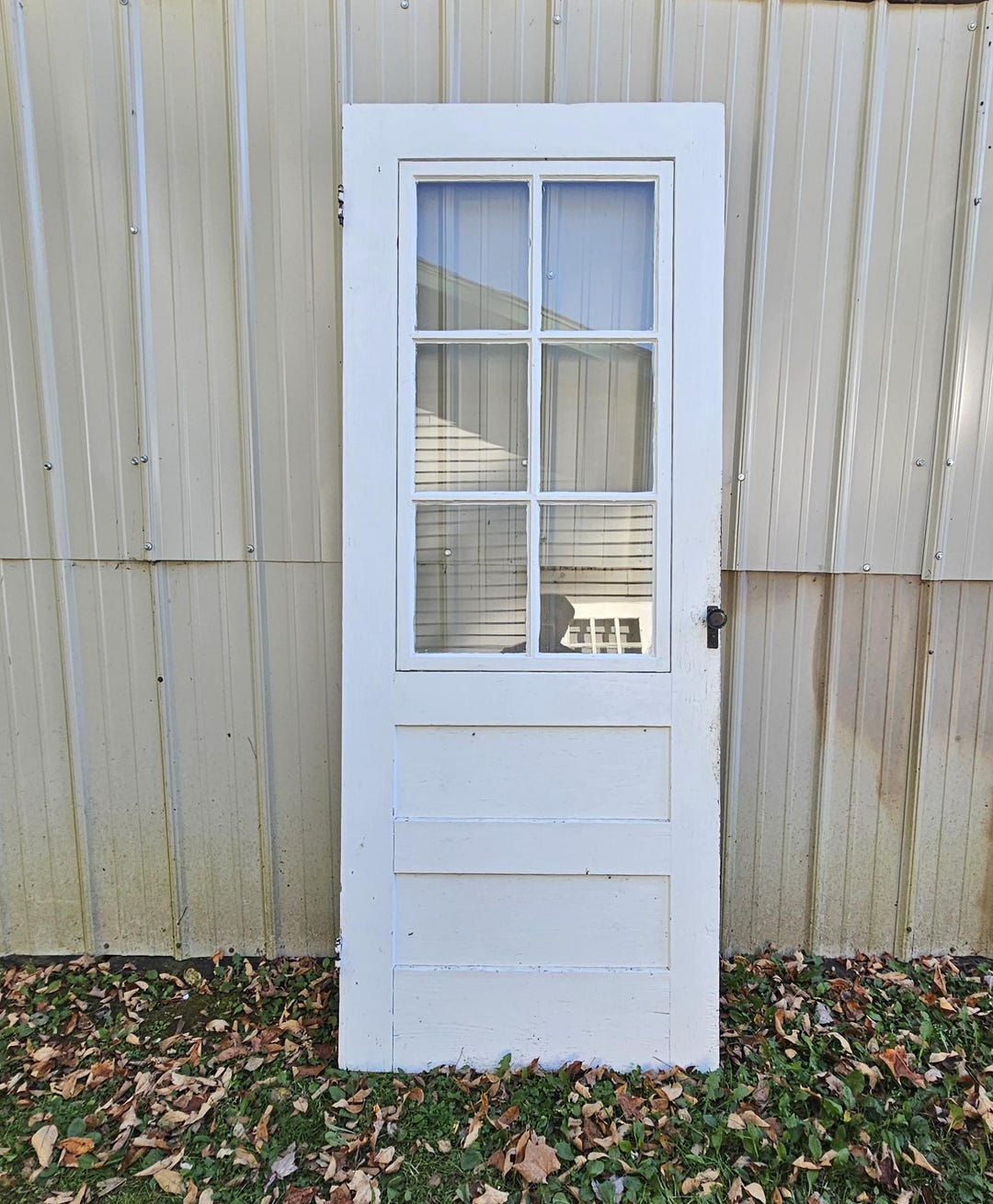 Vintage Six Pane Storm Door: Architectural Salvage (31 5/8 X 80 3