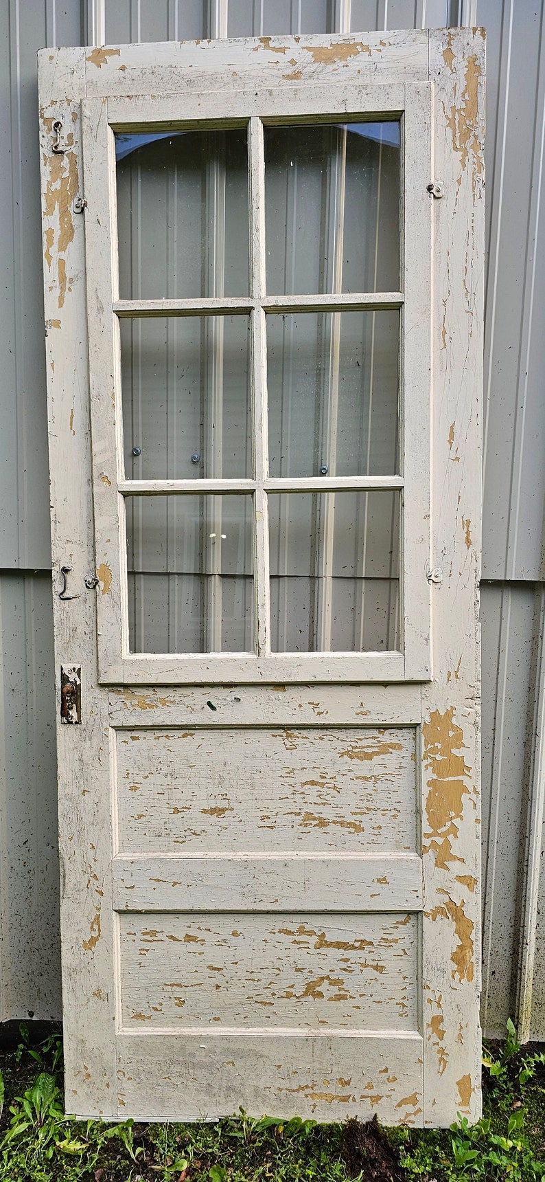 Six Pane Two Panel Exterior Storm Door Replacement Restoration Etsy