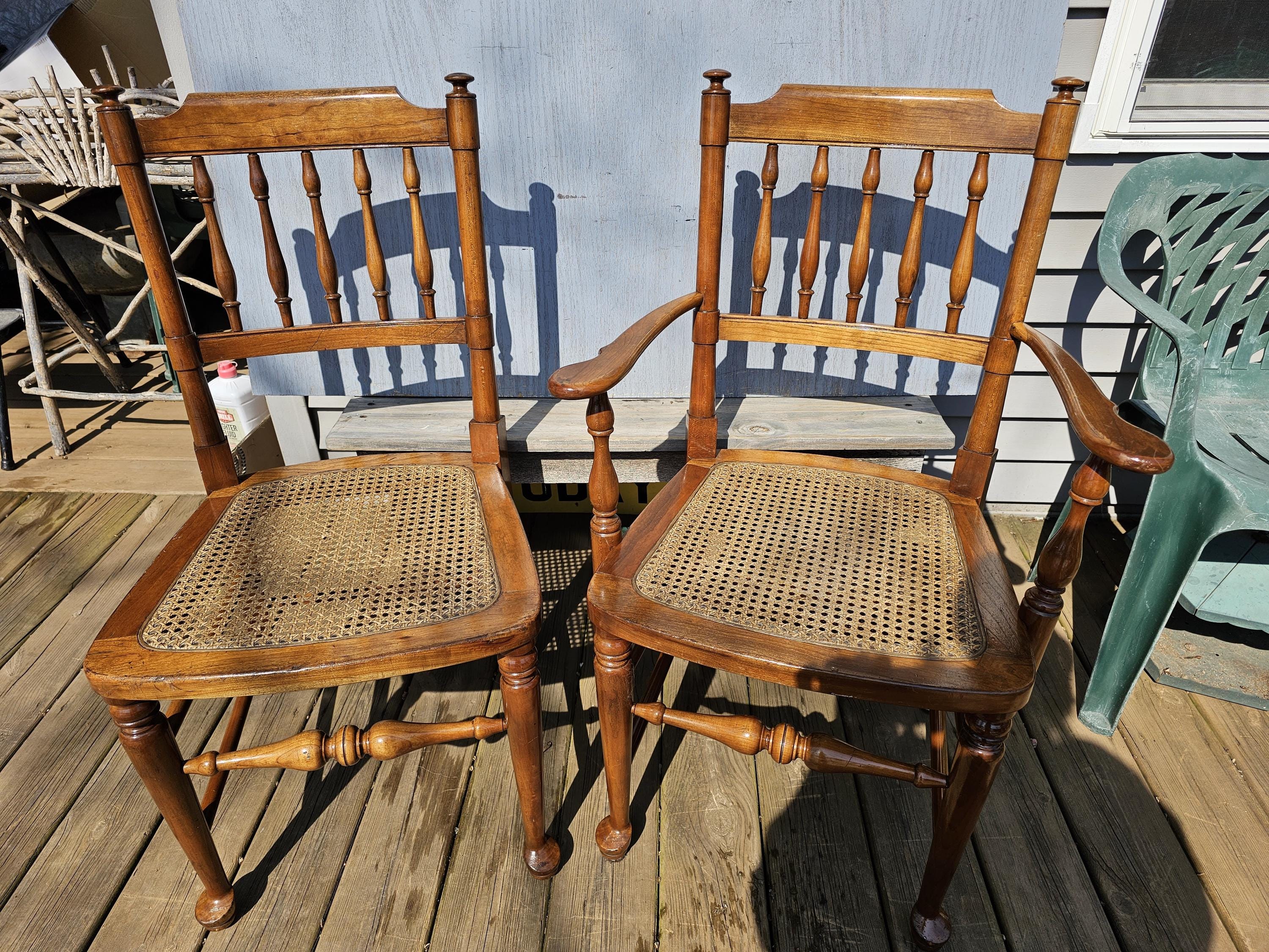Antique Spindle Back Chair - Etsy