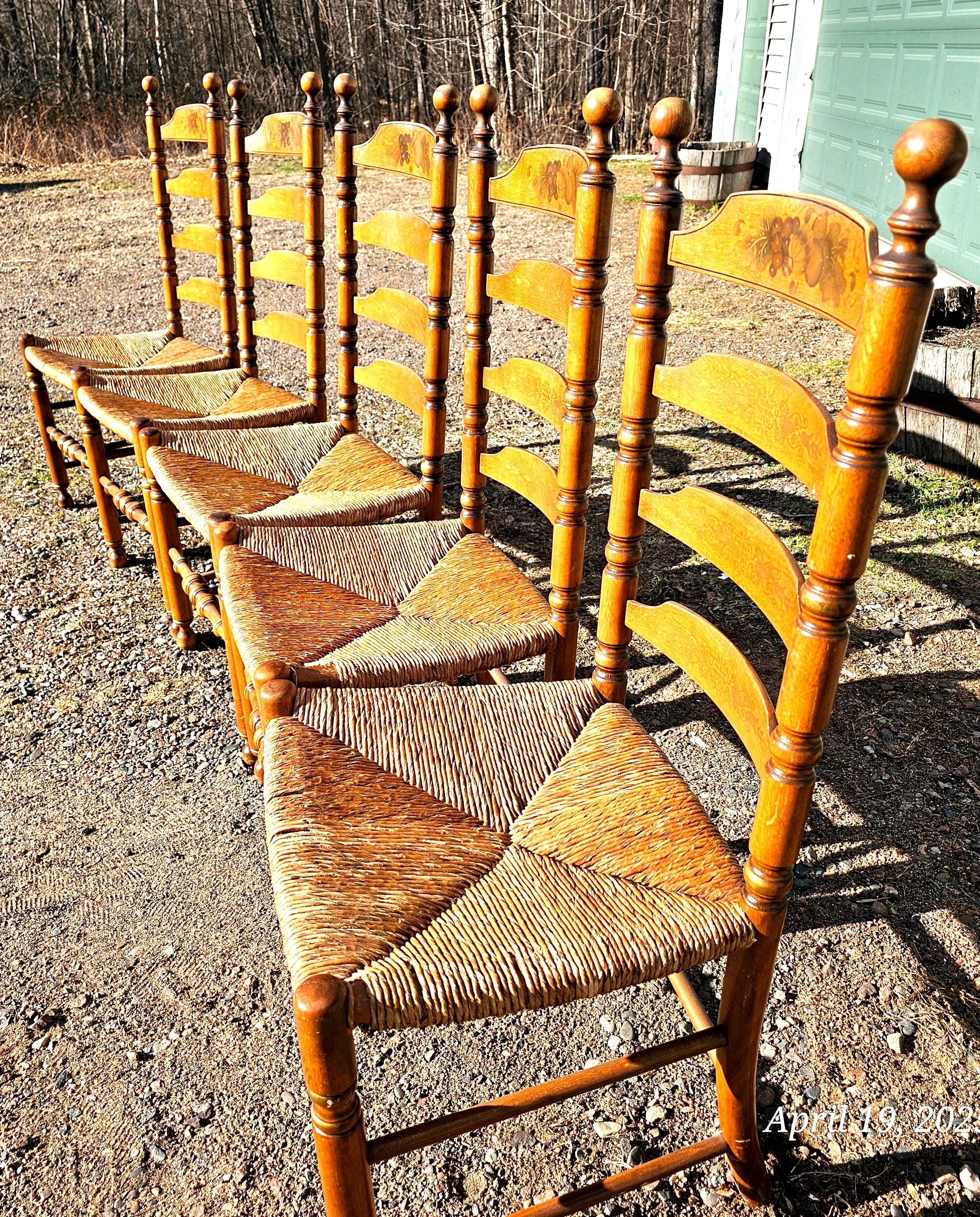 Antique Rush Chairs - Etsy