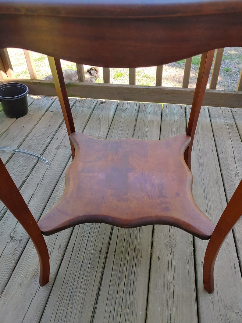 Antique French Country Queen Anne Parlor Side Table Hall Entry End