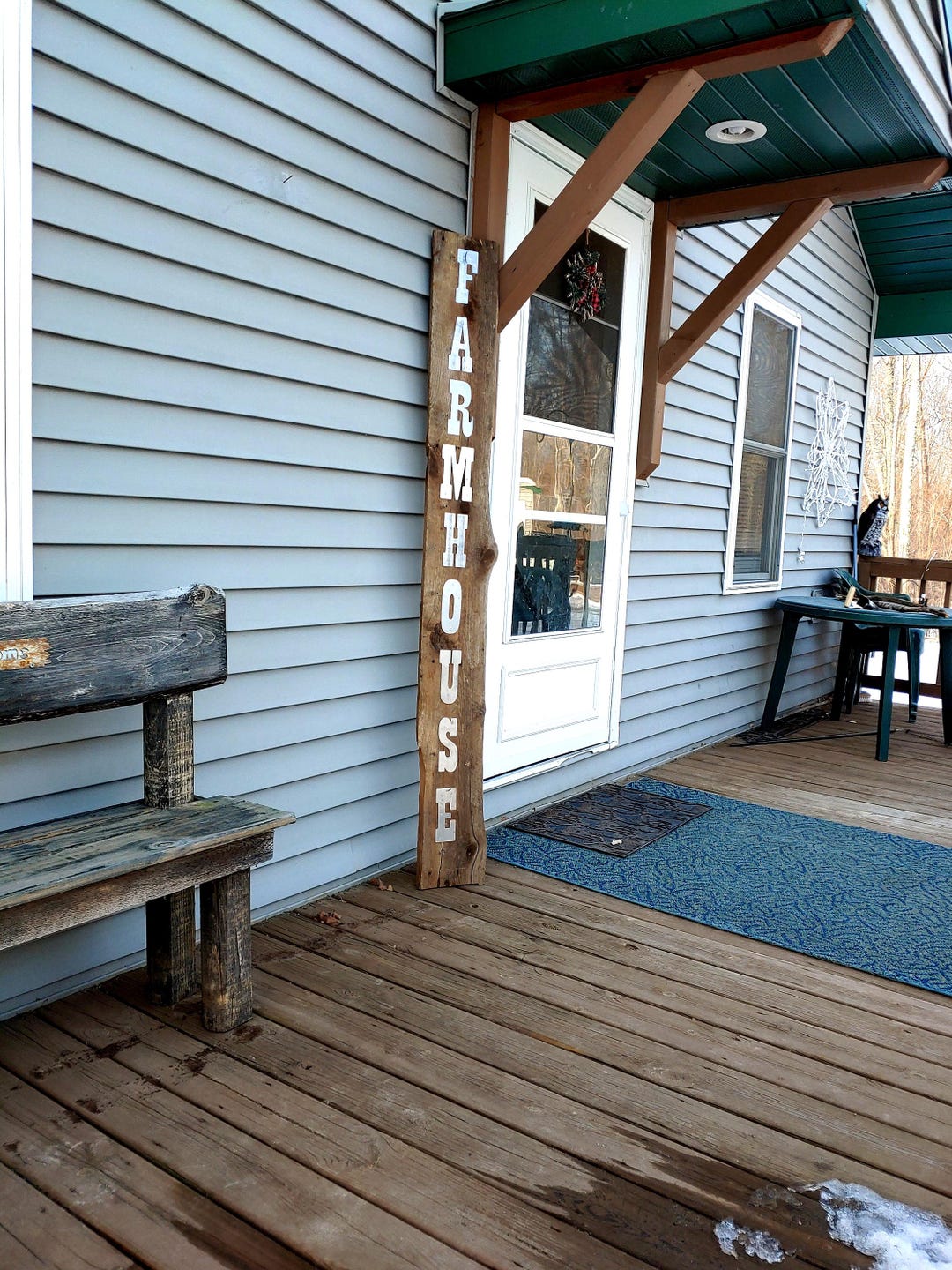 Rustic Farmhouse Sign: Reclaimed Barn Wood Porch Decor ~ 108 - Etsy