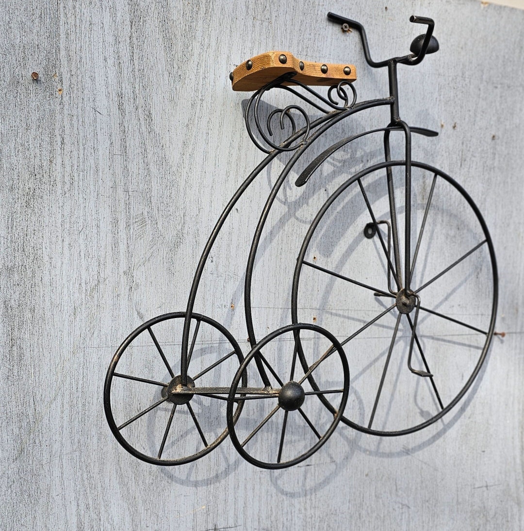 Victorian Vintage Wall Hanging Metal Bicycle Home Decor