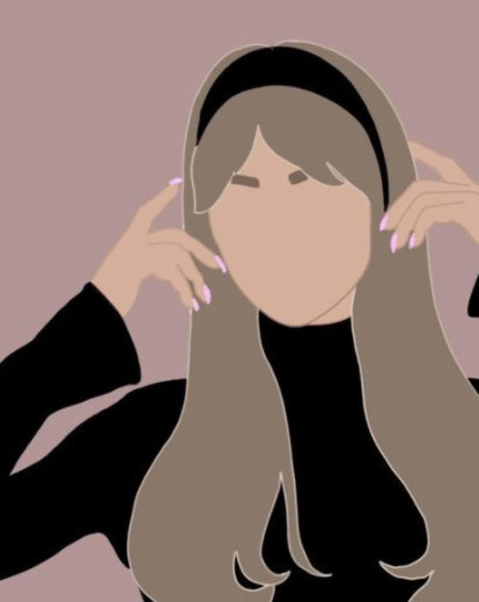 Custom Minimalist Digital portrait Etsy