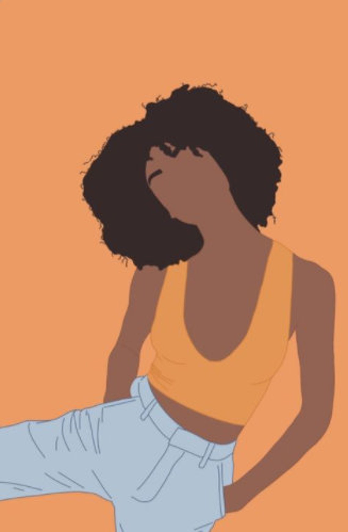 Custom Minimalist Digital portrait Etsy