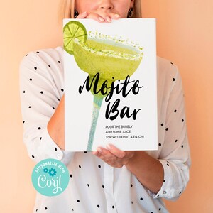 Amante de mojito, placa de bebida exclusiva, menu de bebidas exclusivas, placa de open bar, lembrancinhas para chá de bebê, menu de chá de panela, placa de bar borbulhante