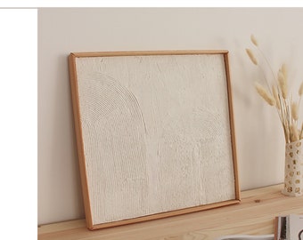 Art mural abstrait encadré, art mural 3D, art mural 3D, arche décorative, art du plâtre, peinture sur plâtre, art mural minimal, décoration d'intérieur