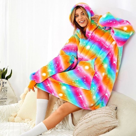 Giant Thick Fluffy Rainbow Cosmic Cow 