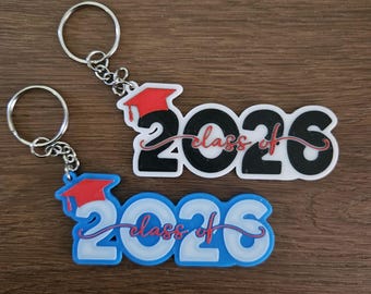 Personalisierte Klasse von 2026 Keychain | Benutzerdefinierte Abschluss Geschenk