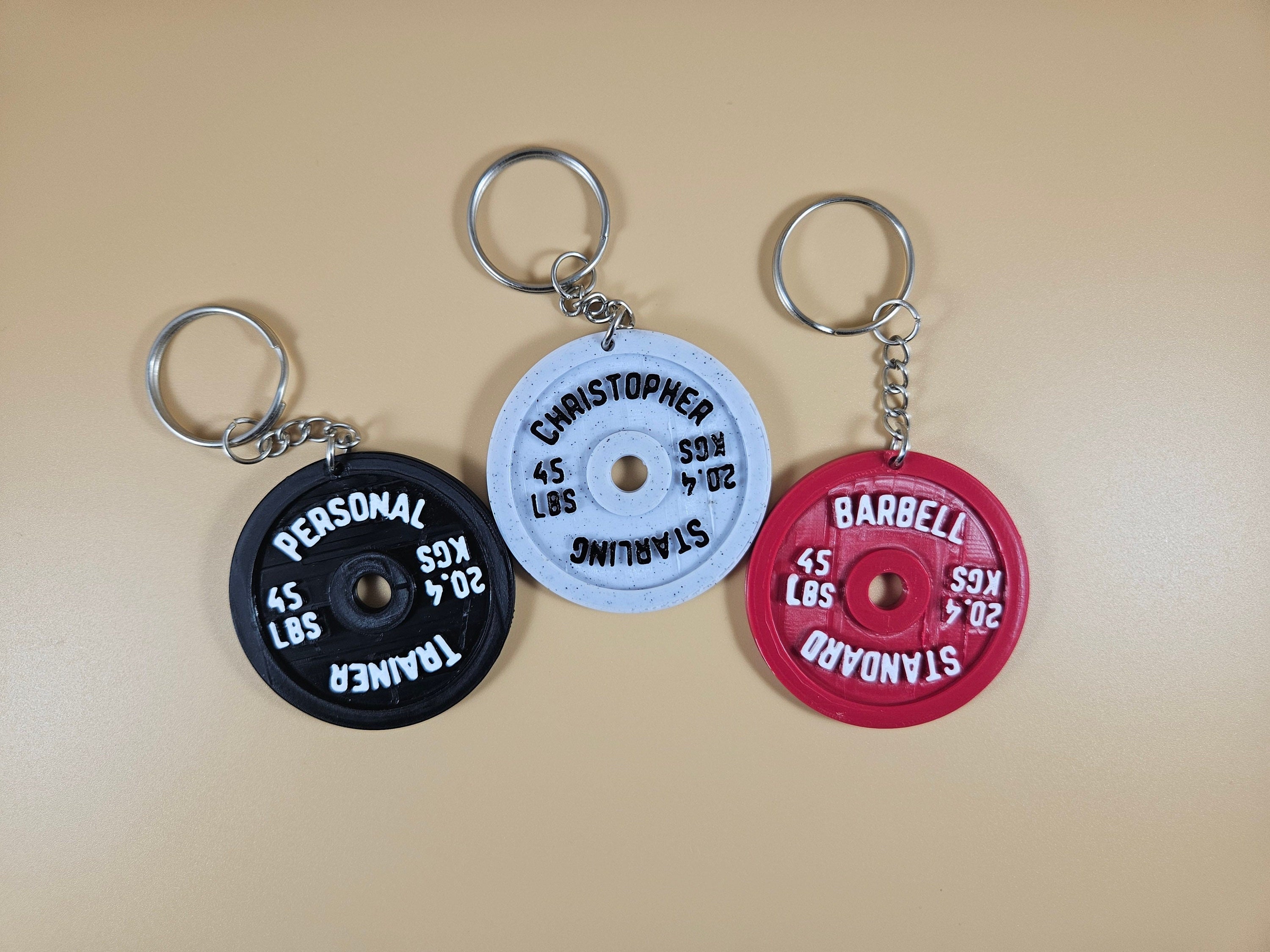 Porte-clés Haltère En Acier Inoxydable - Accessoire Motivation Fitness - Sans Marque - Argenté