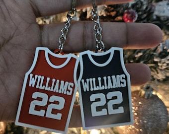 Basketball Jersey Custom Keychain Bag Tag 3D Printed Gift for Basketball Fans Gift for Kids Basketball Sports Team Gift Keychain Bag Tag