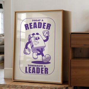 Classroom Art, Kids Room Art, Downloadable Print, Cartoon Art Print, Make Mistakes Print, Trendy Posters, Vintage Mascot Art, Motivation Art