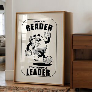 Classroom Art, Kids Room Art, Downloadable Print, Cartoon Art Print, Make Mistakes Print, Trendy Posters, Vintage Mascot Art, Motivation Art