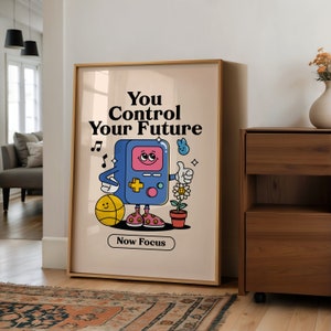 Retro Classroom Print, Colourful Growth Mindset Posters, Teacher Supplies, Instant Download Gallery Wall Set, Dopamine Decor, Children&#39;s Art