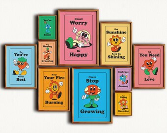 Set of 10 Kids Posters, School Printables, Playroom Prints, Classroom Decor, Learning Poster Bundle, Classroom Posters, Digital Downloads