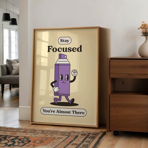 Retro Classroom Print, Colourful Growth Mindset Posters, Teacher Supplies, Instant Download Gallery Wall Set, Dopamine Decor, Children&#39;s Art