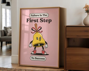 Impresión retro para el aula, carteles coloridos sobre la mentalidad de crecimiento, material para profesores, juego de pared con galería de descarga instantánea, decoración de dopamina, arte infantil
