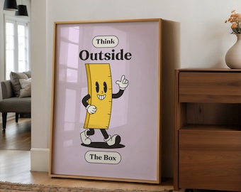 Impresión retro para el aula, carteles coloridos sobre la mentalidad de crecimiento, material para profesores, juego de pared con galería de descarga instantánea, decoración de dopamina, arte infantil