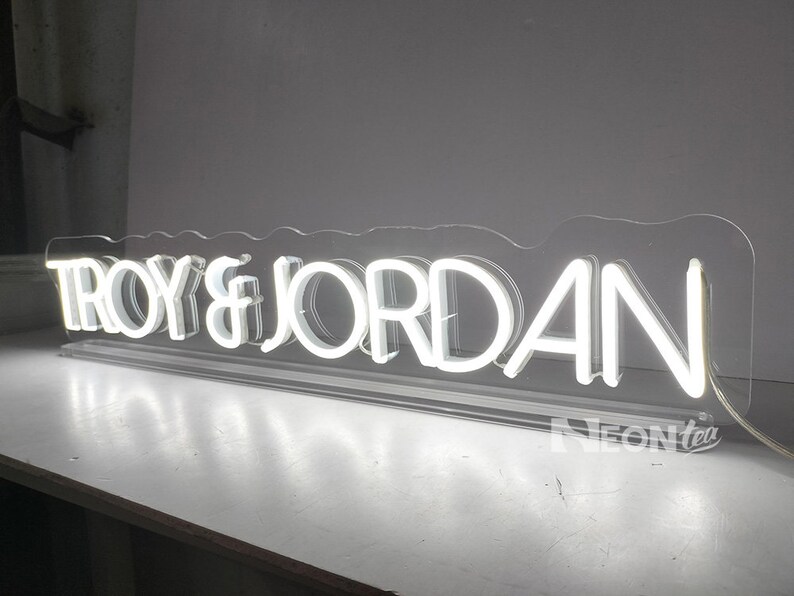 Custom Free Standing Neon Signname Table Neon Sign With Etsy