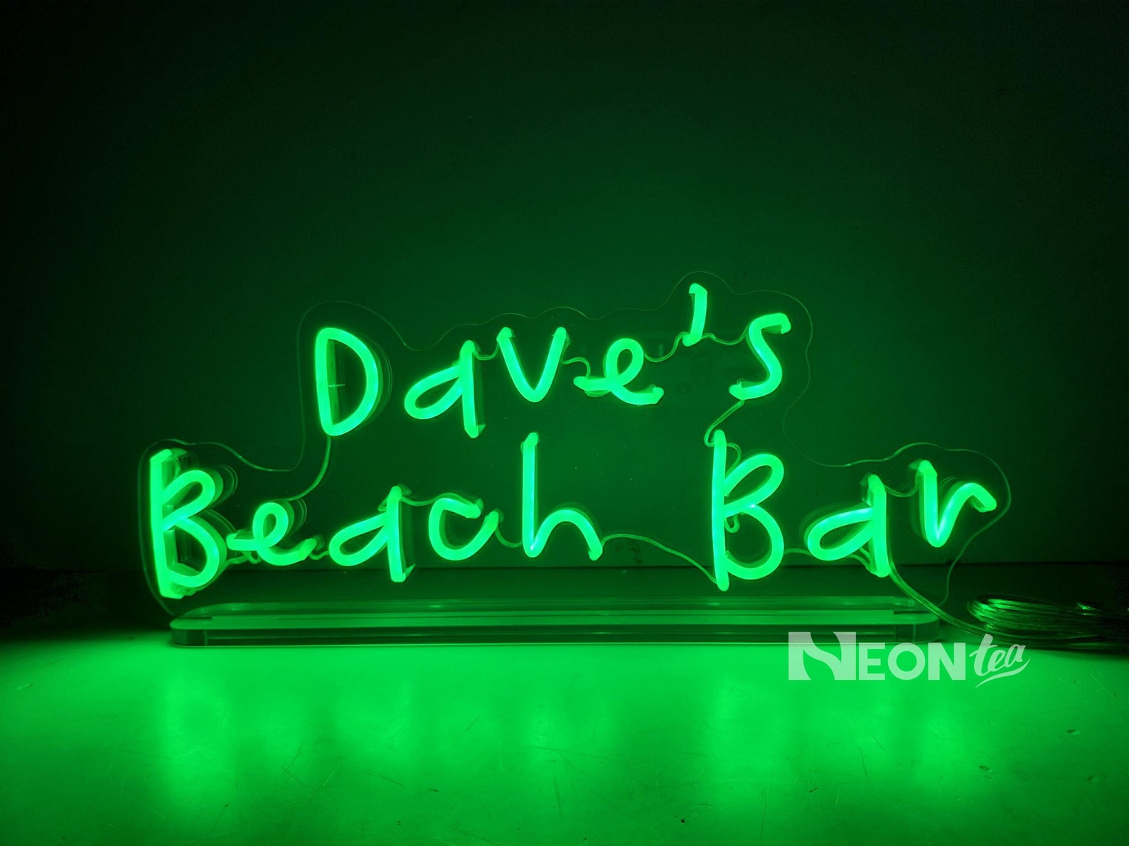 Custom Free Standing Neon Signname Table Neon Sign With Etsy