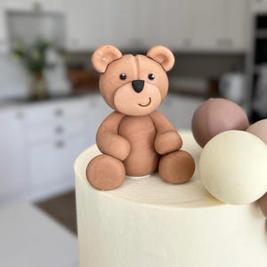 Fondant Nallebjörn Steg för steg Handledning Sockerpyssel Bakmodell Figur Hur Man