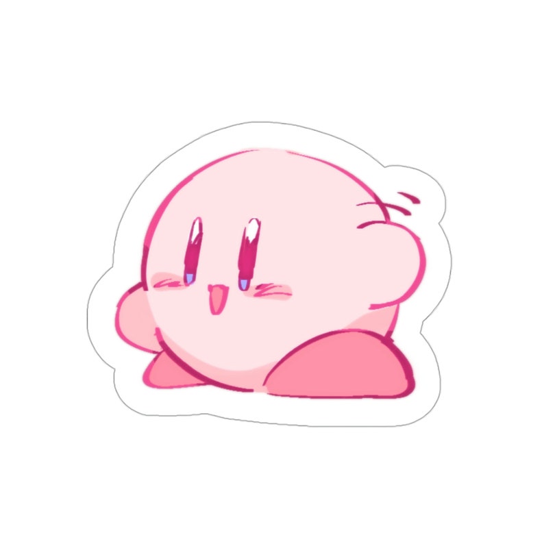 Kirby hiii Cute Kiss-cut Sticker - Etsy