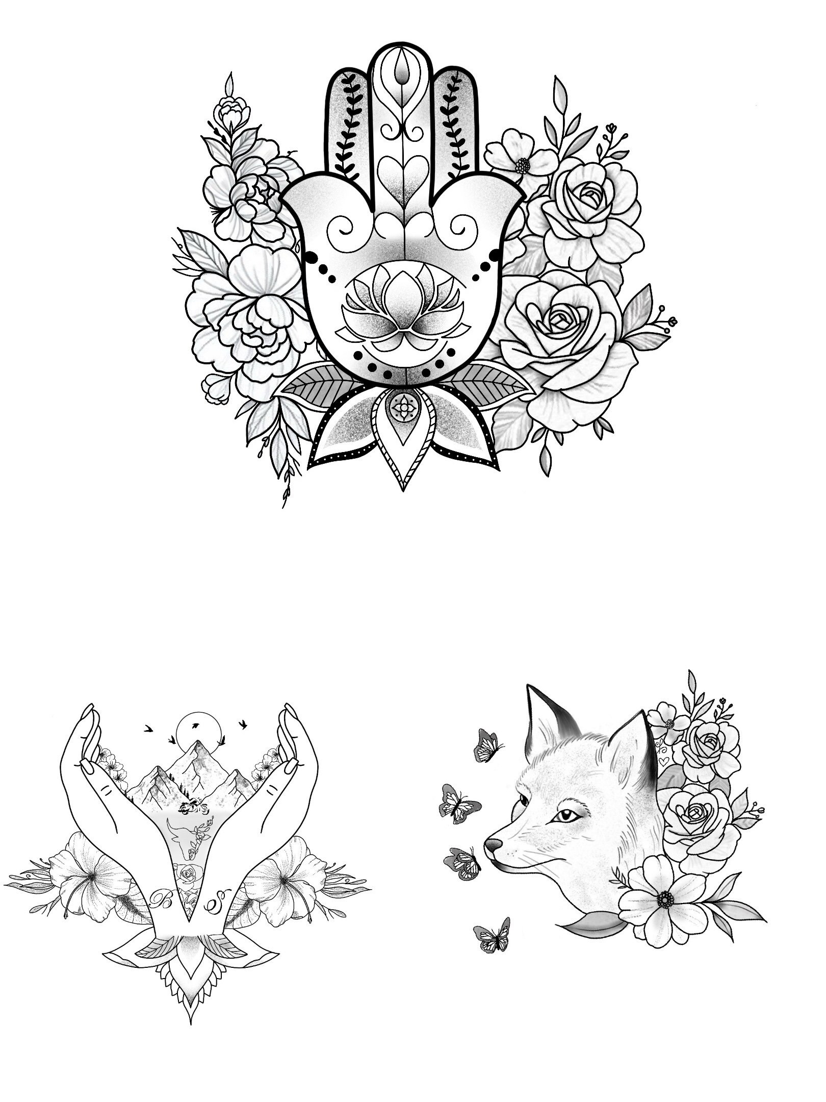 Your tatoo ideas in drawing | Etsy