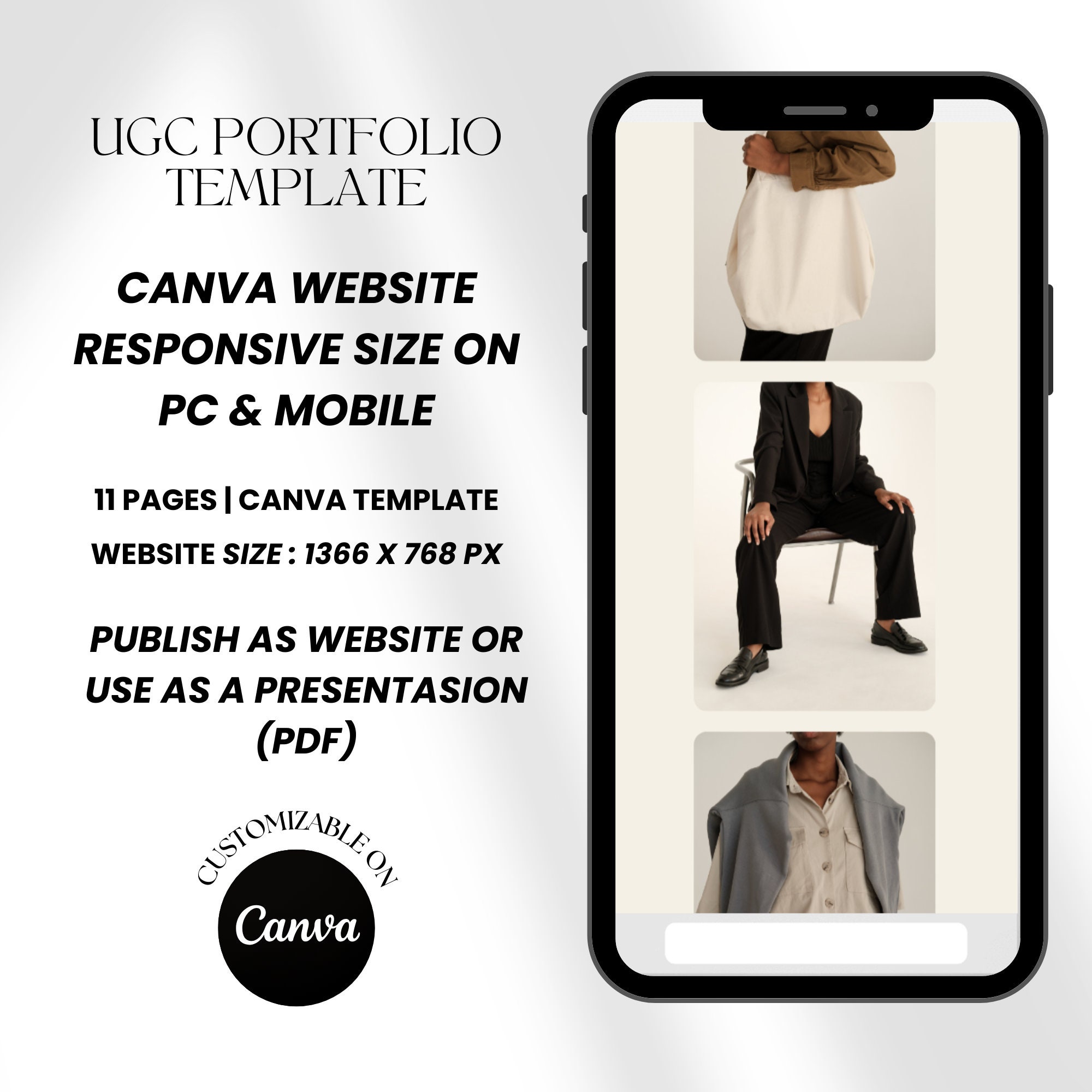 Ugc Example Cv Modern UGC Resume & Canva Template UGC Resume Template Canva Template ...