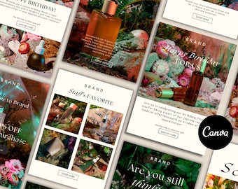 Skincare Email Newsletter Templates: Editable Canva Designs (PDF Guide)
