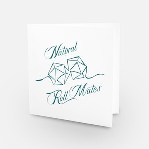 Natural Role Mates - Carte du MDN en lin texturé blanc (carré) Donjons & Dragons
