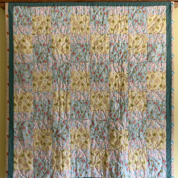 Hand Quilted Baby Quilts Etsy