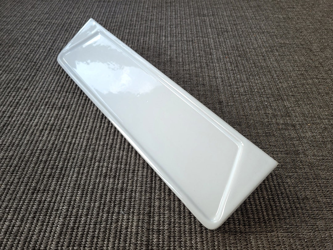 Vintage White Ceramic Bathroom Shelf Etsy