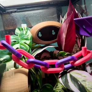 Reptile Chain Link Bridge – Available in 3 Sizes | Perfect for Frogs, Geckos, Chameleons, Available in 1,2 or 3 colours! Reptile enrichment