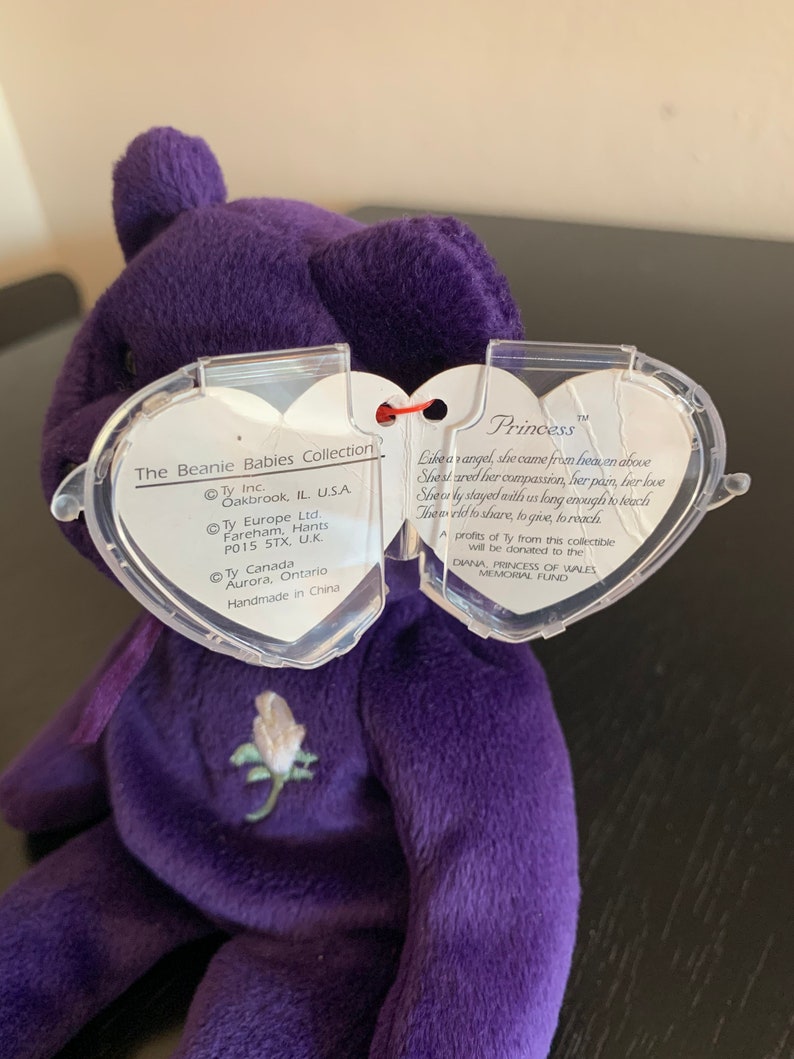 1997 Princess Diana Bear Ty Beanie Baby With Tag - Etsy