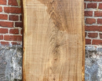 White Oak Live Edge Slab , Solid Wood Board, Table Top, Oak, Natural Edge, Oak Slab